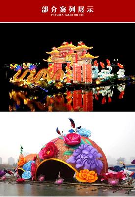 中秋燈展場(chǎng)景布置 扇子造型花燈點(diǎn)亮佳節(jié)，廠家打造民間工藝與互聯(lián)網(wǎng)融合的戶(hù)外景觀